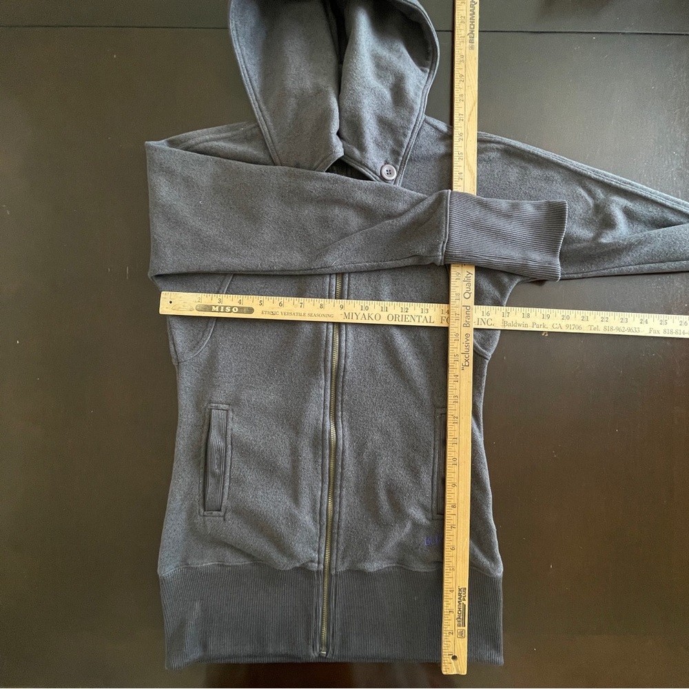 BURTON WB Minx Fleece Full Zip Up S Hooded Jacket Layer Snowboarding Après Ski - Picture 9 of 10
